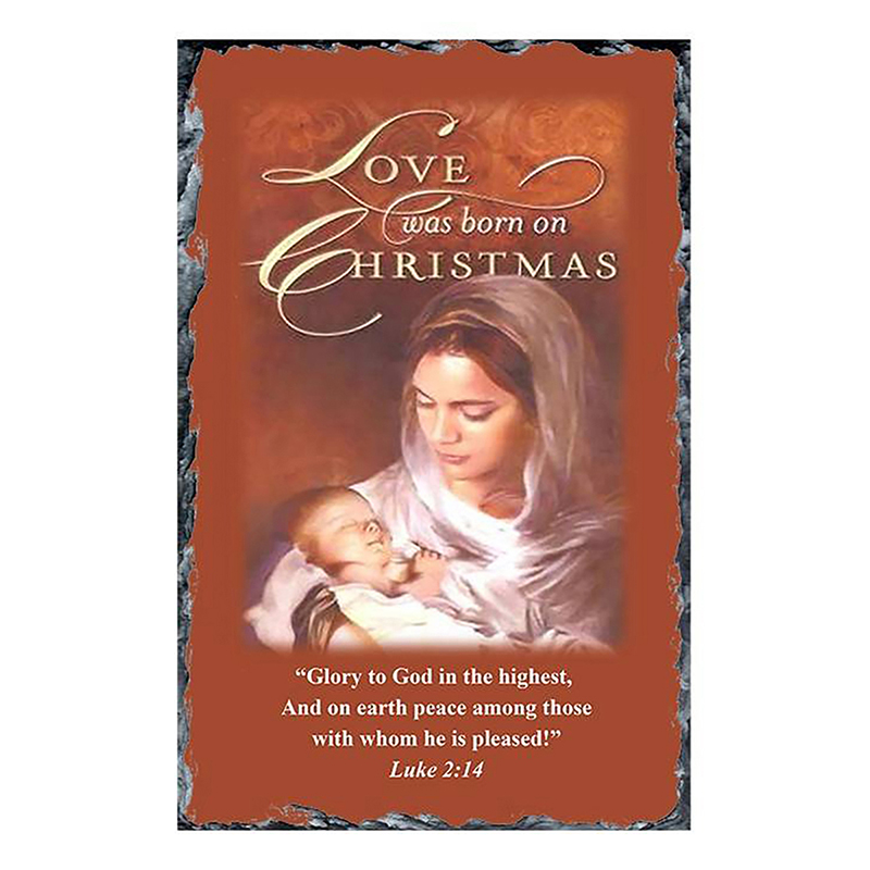 Personalsied Christmas Slate Gift - Love at Christmas